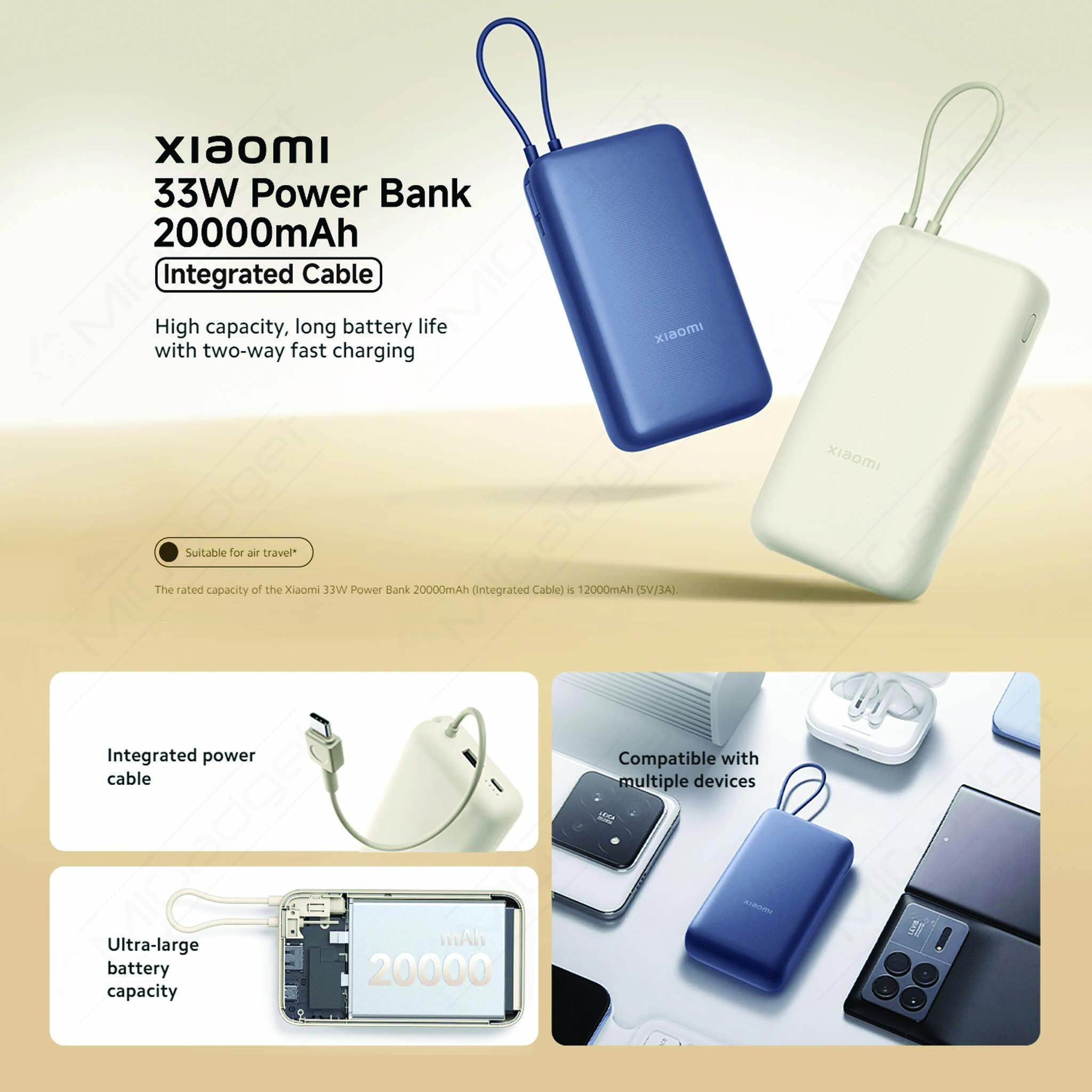 Power Bank Xiaomi 20000 mAh 33W